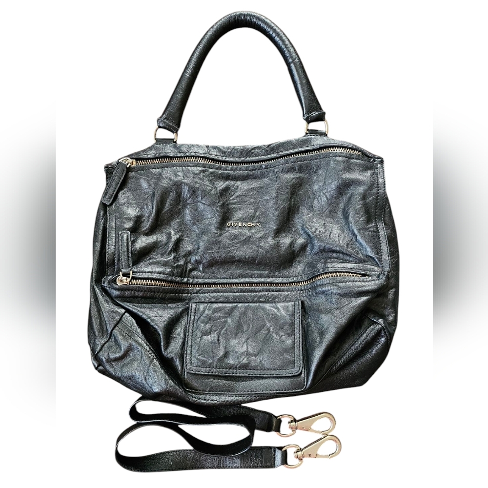Givenchy Pandora LARGE Crossbody Handbag Black Leather